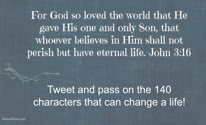 140 characters that can change a life